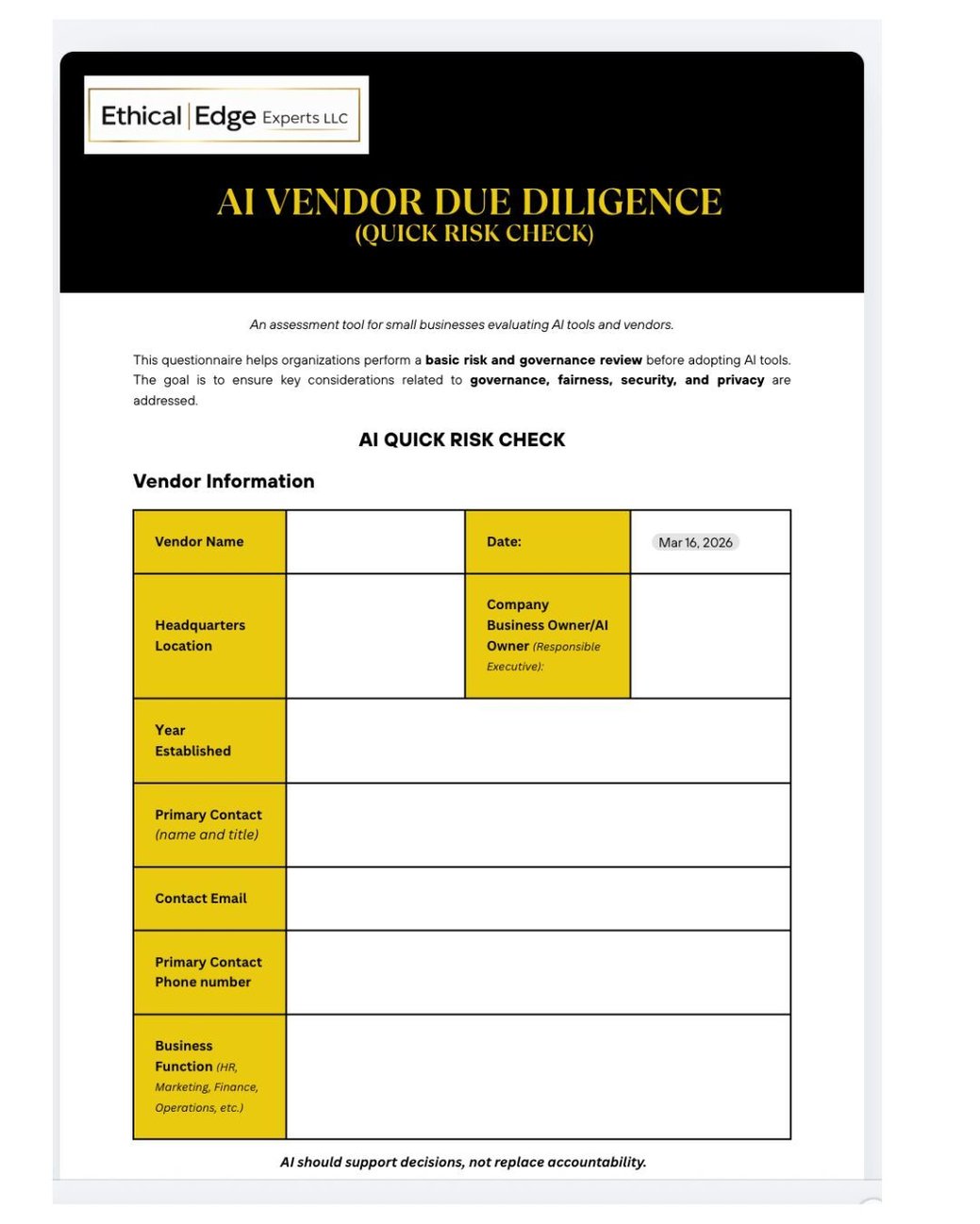 AI Vendor Due Dilligence pic